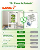SJZX Hydroponics Growing System, Hydroponic Tower with Full-Spectrum Grow Lights, 5 Tiers Indoor Outdoor Garden Planter, Vertical Home Gardening Germination Kits for Vegetables, Fruits, Herb (25 Pods) by GreenHaven Gardens
