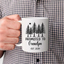 Personalized Grandpa EST 2026 Accent Mug Gift For New Grandad Grandfather, Customized Promoted To Grandpa White Coffee Mug 11 Oz 15 Oz, Pregnancy Announcement Travel Cup Gift For Pawpaw From Family by TinyTreasures Baby Boutique
