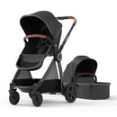 Mompush Ultimate 2 Baby Stroller for Infant and Toddler with Newborn Mode and Reversible Seat, All-Terrain Stroller with All-Wheel Suspension, Includes Car Seat Adapter and Large Storage Basket by TinyTreasures Baby Boutique