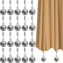 20 Pack Heavy Duty Curtain Weights for Outdoor, Stainless Steel Drapery Clip Keepping Curtain Panel Straight, Keep Outdoor Curtain Flag from Waving, Help Weigh Down Sun Curtain Tablecloth Garden Flag by GreenHaven Gardens