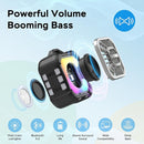 INSMY IP67 Waterproof Bluetooth Speaker, Shower Speaker Portable Small Clip-on, Multi Sync 100+ Speakers, Big Volume Booming Bass, 24H Playtime/Floatable/RGB Lights for Outdoor/Kayak/Beach (Black) by TinyTreasures Baby Boutique