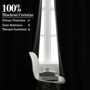 Natural Grey Pinch Pleat 100% Blackout Drapes Linen Blend, Room Divider, Room Darkening, Energy Saving, Furniture Protecting, Light Blocking Extra Wide Privacy Curtains, 200Wx102L, 1 PC by CozyNest Decor
