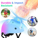 Color Gradient Adjustable Kids Bike Helmet Toddler Skateboard Helmets Boys Girls Child Ventilation Helmet for Multi-Sports Skating Cycling Scooter Balance by TinyTreasures Baby Boutique