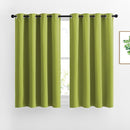 NICETOWN Fresh Green Draperies Curtain Panels - Thermal Insulated Solid Grommet Blackout Curtains/Panels/Drapes for Living Room(Fresh Green, 1 Pair, 46 by 54-Inch) by TinyTreasures Baby Boutique
