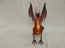 Decorative Red Dragon Figurine, Crackle The Dragon Statue, Patio Garden Porch Courtyard Decor by CozyNest Decor