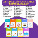 ZeenKind Spanish & English Talking Flash Cards with 510 Sight Words for Toddlers 3 4 5 6 Years Old, Learn Spanish for Kids, Audible Pocket Speech Early Learning Bilingual Flashcard Toys, 255 Cards by TinyTreasures Baby Boutique