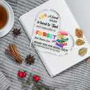 Teachers Day Graduation Season Opening Season Gifts Teacher Gifts Teacher Appreciation Gifts Best Teacher Gifts for Women Acrylic Heart for Her Coworker Friend Principal Educator Birthday Christmas by CozyNest Decor