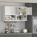 Wall Cabinets,Garage Metal Storage Cabinet with Shelf,Wall Storage Cabinet with Locking Door,Steel Cabinets for Kitchen,Home Office,Basement by CozyNest Decor
