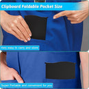 Clipboard Foldable Without Edition Cheat Sheets Aluminum 3 Layers Foldable Clipboards Pocket Size Profile Clip Clipboards Notepad for Students, Nurses,Contractor Trucker Driver by TinyTreasures Baby Boutique