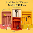 SMIRLY Silverware Drawer Organizer – Bamboo Kitchen Drawer Organizer, Adjustable Utensil Holder and Cutlery Tray, Drawer Dividers for Flatware and Kitchen Utensils by CozyNest Decor