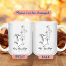 Unicorn White Accent Cup 11 15 Oz, Personalized Name Unicorn Coffee Mug Gift For Baby Girl/Sister/Daughter/Girlfriend, Custom Animal Cup Gifts For Unicorns Lovers Birthday Anniversary Thanksgiving by TinyTreasures Baby Boutique