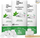 The Humble Co. Mint Toothpaste Tablets, 3 PK – Anticavity Fluoride Toothpaste Tablets with All Natural Ingredients, Dentist Developed Formula - Vegan, SLS Free, Plastic Free (Mint, 180 Count) by CozyNest Decor