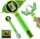 2 in 1 Kids Microscope with Bug Catcher,HD 500X Digital Microscope for Kids with 2" Screen,Photo and Video,STEM Educational Science Kit Learning Toys for Age 3-12 Girls & Boys Birthday Gifts (Green) by TinyTreasures Baby Boutique