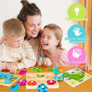 Toddler Dinosaur Puzzle with Eggs - Montessori Wooden Puzzles for 1-4 Year Olds by TinyTreasures Baby Boutique