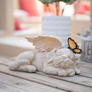 WONDER GARDEN Sleeping Dog Angel Statue with Solar Light - Pet Memorial Stone, in Memory of Dog, Marker Tribute Statues, Resin Guardian Angels, Bereavement Gift by GreenHaven Gardens