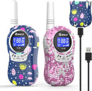 Qniglo Walkie Talkies for Kids - Rechargeable Kids Walkie Talkies with Clear Sound, Easy to Use, VOX, Perfect Birthday for 3-8 Year Old Boys Girls - Outdoor Adventures, Camping, Hiking by TinyTreasures Baby Boutique