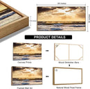 Framed Sunset Ocean Wall Art - Canvas Wall Decor Glow Sea Scene Nature Landscape Prints Sunset Over the Ocean Painting Artwork Living Room Bedroom Office Home 24" x 48" by CozyNest Decor