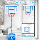 Kids Toy Gift for 3 4 5 6 7 8 Years Old, Kids Basketball Hoop Adjustable Height 3.5FT-6.2FT, Mini Basketball Hoop for Boys Girls, Basketball Goal Toys Outdoor Indoor Game Gifts(Blue) by TinyTreasures Baby Boutique