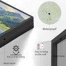 The scenery of mountain streams and green meadows is suitable for living rooms bedrooms offices landscape posters and wall paintings by CozyNest Decor