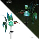 Solar Lights Outdoor Garden Hummingbird Solar Garden Stakes Light Decorative Wind Spinner Pathway Light for Yard Decor Green by GreenHaven Gardens