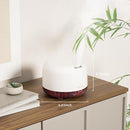 ASAKUKI Essential Oil Diffuser for Home, 500ml Aromatherapy Fragrant Oil Humidifier Vaporizer, 7-Color Light and Auto-Off Safety Switch Reddish-Brown by TinyTreasures Baby Boutique