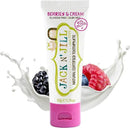 Jack N' Jill Natural Toothpaste for Baby and Infants - Fluoride Free Training Toothpaste, 40% Xylitol, BPA Free - Berries N' Cream, 1.76 oz (Pack of 1) by CozyNest Decor