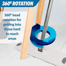X3 Mop, Separates Dirty and Clean Water, 3-Chamber Design, Flat Mop and Bucket Set, Hands Free Home Floor Cleaning, 3 Reusable Microfiber Mop Pads Included by CozyNest Decor