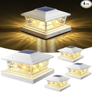 NIORSUN Solar Post Lights Outdoor 4 Pack, 2 Modes LED, Deck Fence Post Solar Lights for 3.5x3.5 4x4 5x5 5.5x5.5 Caps Patio Garden Decoration, White by GreenHaven Gardens