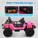 Toddler Ride On Truck Electric Car Kids Ride On Truck Car Ride on Toys for Kids Ages 3+ Large Battery Powerful Jeep with Remote Control 2 Speeds LED Light Horn Music Toddlers(Pink) by TinyTreasures Baby Boutique