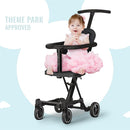Dream On Me Lightweight and Compact Coast Rider Stroller with One Hand Easy Fold, Adjustable Handles and Soft Ride Wheels, Black by TinyTreasures Baby Boutique