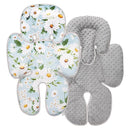 Pea Pod Baby Head Support for Newborn, 2 in 1 Infant Head Body Support for Girls Extra Soft Breathable Cushion Insert by TinyTreasures Baby Boutique