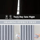 Vision Home Chambray Blue Pinch Pleated Full Blackout Curtains Room Darkening Window Curtains 84 inch for Living Room Bedroom Thermal Insulated Pinch Pleat Drapes with Hooks Back Tab 2 Panel 40"Wx84"L by CozyNest Decor