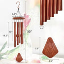 Wind Chimes for Outside, Wind Chimes Outdoor, Windchimes with 6 Tubes for Wedding,Mother's Day and Other Holidy Gifts by CozyNest Decor