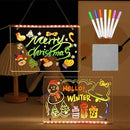 Led Drawing Board, Acrylic Dry Erase Board with Bracket, 15.7" X 11.8" Glow Writing Board, Led Note Board Comes with 7 Drawing Pens and 5 Cartoon Doodle Paper for Office School Home by TinyTreasures Baby Boutique