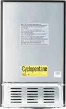 RecPro 3.3 Cu Ft 12V RV Refrigerator | Stainless Steel Frost-Free Fridge with Can Holder | Compact Camper Fridge with Door Storage, 7 Temp Settings | 19”W x 19”D x 32.75”H by CozyNest Decor