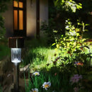 EcoGreen Outdoor Pathway Solar Light, 8pcs Pack,Garden Patio Balcony Walk Way Lights, Stainless Steel Leg, 5000K Daylight, IP65 Waterproof, 1.85 * 12.2in by CozyNest Decor