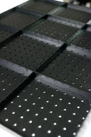 WallPeg Pegboard Kit - 3 ea. 24"x16" Black Peg Boards Panels - Made in USA by GreenHaven Gardens