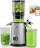 Cold Press Juicer, ECOSELF Juicer Machines with 4.35" Large Feed Chute Fit Whole Fruits & Vegetables, Self Feeding for Juice Extractor Machine, Easy to Clean and Assemble, High Juice Yield by CozyNest Decor