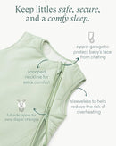 Supersoft Sleep Sack 1.0 TOG, Premium Bamboo Viscose Baby Sleeping Bag 2-Way Zipper Sleep Sack Baby Wearable Blanket by TinyTreasures Baby Boutique