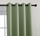 MIUCO Blackout Curtains Room Darkening Curtains Textured Grommet Panels for Kitchen 2 Panels 52x63 Inch Long Sage by TinyTreasures Baby Boutique