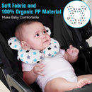 KAKIBLIN Baby Neck Pillow, Upgraded Baby Support Pillow, Head Pillows for Carseat, Newborn Neck Support for Car Seat,Pushchair,Travel (White Star) by TinyTreasures Baby Boutique
