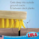 Lola Products Deck Scrub Brush Broom, 9" x 3.5" Wide, Durable Bristles Remove Dirt, Grime, Grout, Leaves, Snow on Patios, Decks, Wet or Dry, 9 Count by CozyNest Decor