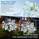 Neporal Solar Flowers Outdoor Waterproof IP65, 5-Head Snow Lotus with 20+ Flowers, Warm LED Light & 2 Lighting Modes, Decorative Solar Lights Outdoor Garden, Yard, Pathway, Flower Bed (2-Pack, Blue) by GreenHaven Gardens