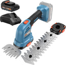 Senix X2 20 Volt Max* 2-in-1 Cordless Hedge Trimmer and Grass Shear with Interchangeable 4-Inch and 8-Inch Blades, Includes 2.0 Ah Battery and Charger (GSX2-M) by GreenHaven Gardens