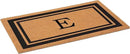Calloway Mills 152963048E Black Border 30" x 48" Monogram Doormat Letter (E) by CozyNest Decor