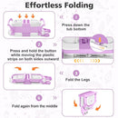 TPN Collapsible Baby Bathtub, Baby Bath Tub with Soft Cushion & Real-Time Thermometer, Baby Bathtub Infant to Toddler Tub (0-36 Months), Portable Newborn Travel Bath tub by TinyTreasures Baby Boutique