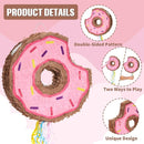 WERNNSAI Donut Piñata - Pink Donut Pinata with String Birthday Partyn Decorations Piñata with Stick Blindfold for Girls Kids Dount Pull String Pinata Family Games Birthday Party Supplies by TinyTreasures Baby Boutique