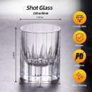 KAMMAK Crystal Whiskey Glasses Set of 2, Handcrafted 2.03oz Old Fashioned Glasses Stemless, Luxury Cocktail Glasses, Hand Blown Scotch Cup for Women, Men Barware Gift for Liquor, Bourbon by CozyNest Decor