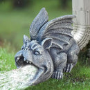 OwMell Gargoyle Gutter Guardian Downspout Statue, Garden Decorative Downspout Extension Statue Figurine, Gutter Guards for 3" x 4" Rain Downspout Splash Block, Downspout Extender Diverter by GreenHaven Gardens