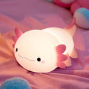 Axolotl Lamp,Cute Axolotl Night Light,Dimmable Silicone Animal Nursery Night Light,Adorable Rechargeable Squishy Novelty Bedside Touch Lamp,Baby Room Decor, Axolotl Gifts for Kids/Girls by TinyTreasures Baby Boutique